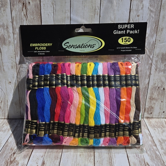 Joann Fabrics Other - Iris Super Shine Cotton Embroidery Floss 150 Skeins NEW Sealed 8.75 yd Mercerize